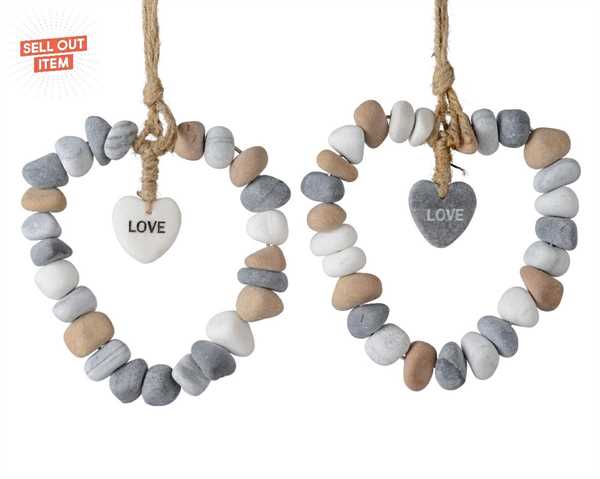 CUORE DI PIETRE DA APPENDERE L20.00-W2.00-H18.00CM