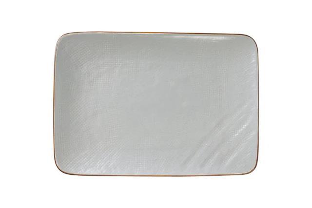 PIATTO RETTANGOLARE MEDITERRANEO GRIGIO CM.27X19,5