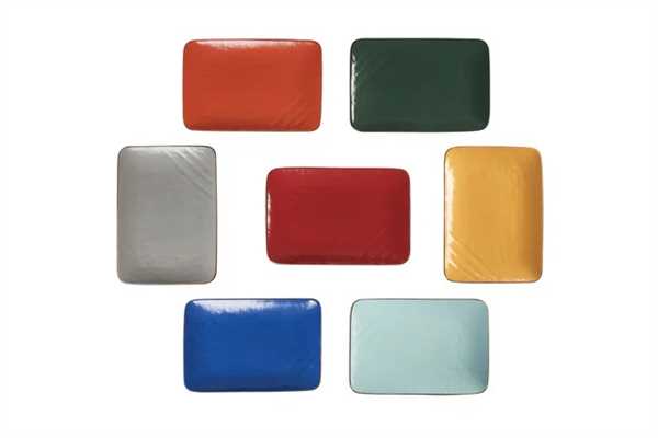 PIATTO RETTANGOLARE MEDITERRANEO GRIGIO CM.27X19,5