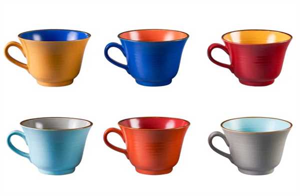 TAZZA COLAZIONE MEDITERRANEO 6 COLORI ASSORTITI CM.Ø13