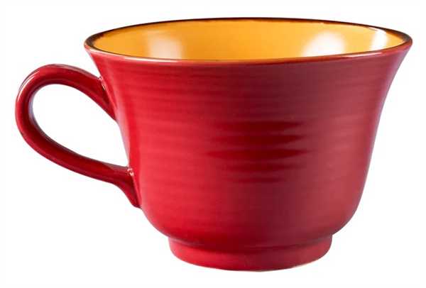 TAZZA COLAZIONE MEDITERRANEO 6 COLORI ASSORTITI CM.Ø13