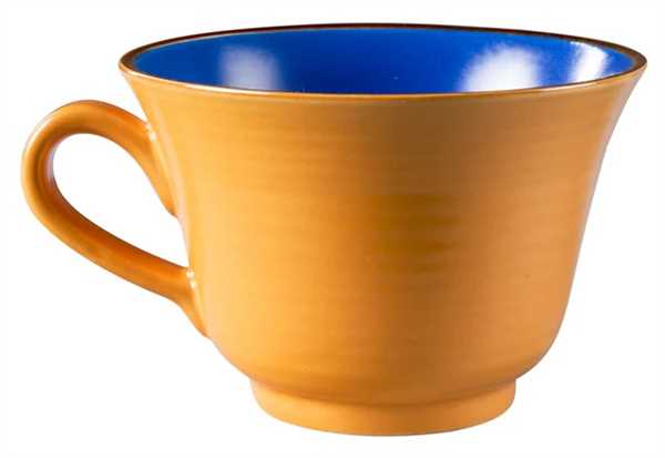 TAZZA COLAZIONE MEDITERRANEO 6 COLORI ASSORTITI CM.Ø13
