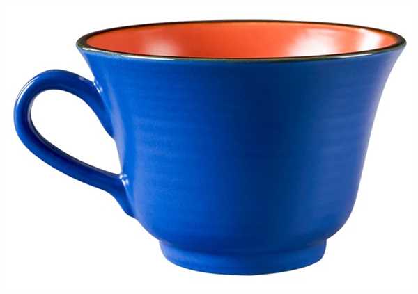 TAZZA COLAZIONE MEDITERRANEO 6 COLORI ASSORTITI CM.Ø13