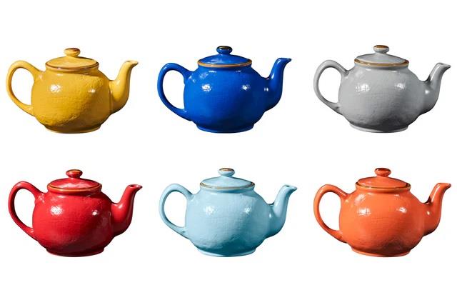 TEIERA CON COPERCHIO MEDITERRANEO COLORI ASSORTITI CM.H24