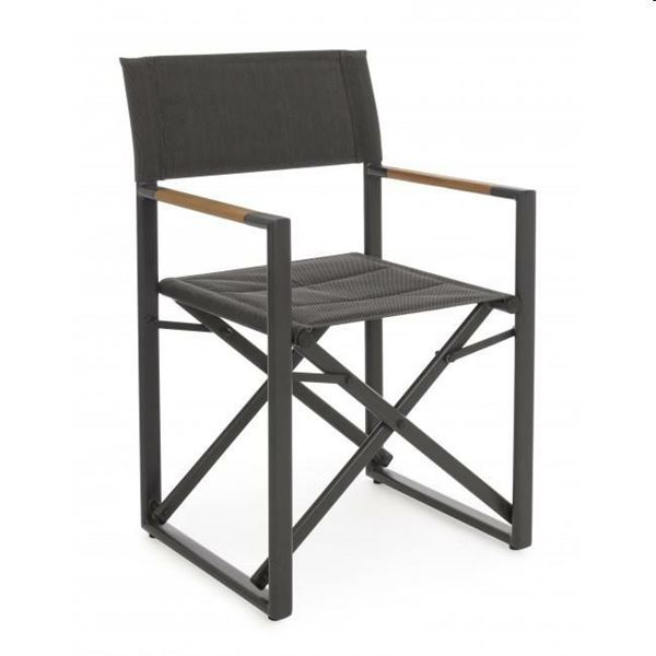 SEDIA REGISTA LAGUN ANTRACITE YK13 CM.51X54XH86 OUTDOOR