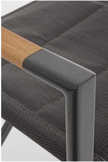 SEDIA REGISTA LAGUN ANTRACITE YK13 CM.51X54XH86 OUTDOOR