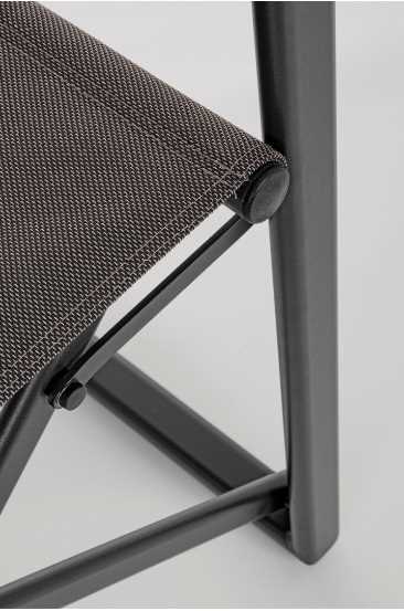 SEDIA REGISTA LAGUN ANTRACITE YK13 CM.51X54XH86 OUTDOOR