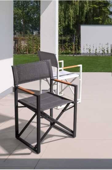 SEDIA REGISTA LAGUN ANTRACITE YK13 CM.51X54XH86 OUTDOOR