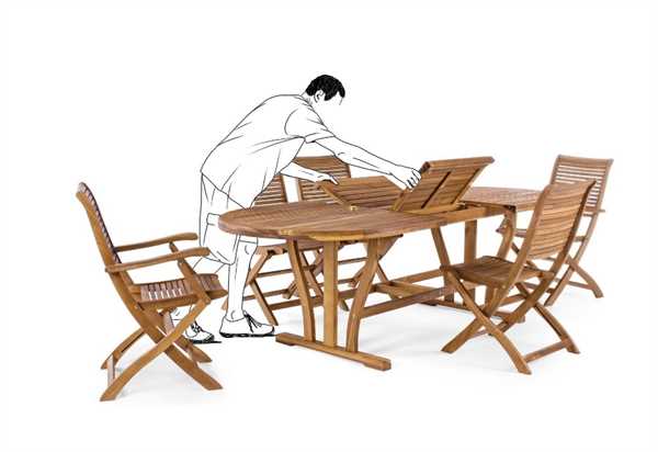 SEDIA PIEGHEVOLE DA ESTERNO IN ACACIA NOEMI CM.50,5X64XH93