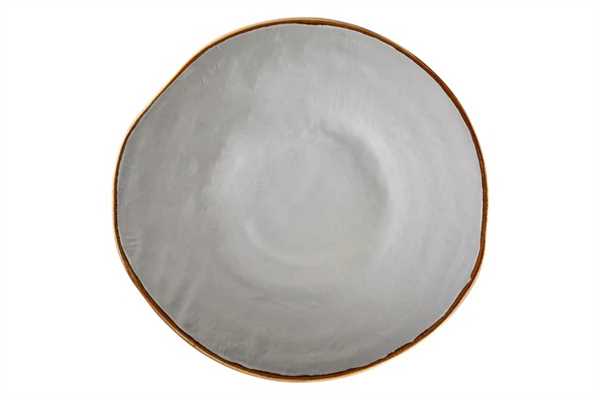 PIATTO PIANO MEDITERRANEO IN GRES FANGO CM.Ø28