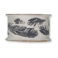 NASTRO COTONE PIUME CM.4X3MT.  GRIGIO-en