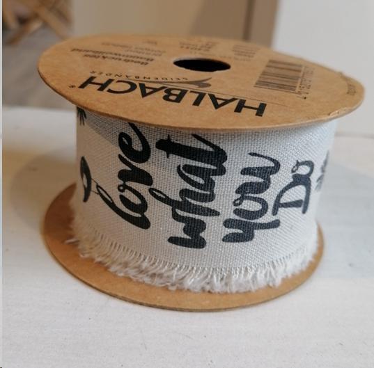 NASTRO COTONE LETTERE CM.4X3MT. GRIGIO