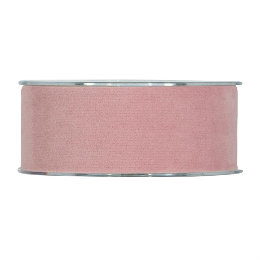 NASTRO DOUBLE VELVET MM40X7MT ROSA ANTICO