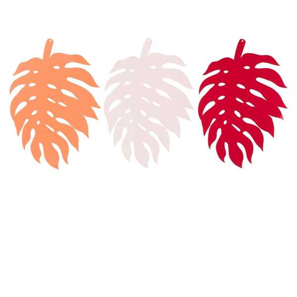 CONFEZIONE 3 PAPIER MONSTERA BLATT  28X39CM