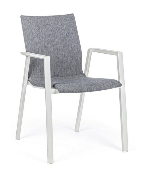 SEDIA C/BRACCIOLI ODEON IMBOTTITA OUTDOOR LUNAR CM55X60XH83