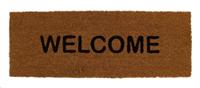 MAT WELCOME COCO 28X78X1.5CM NATURAL/BLACK