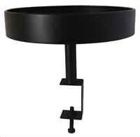 TABLE TRAY METAL Ø27X25.5CM BLACK