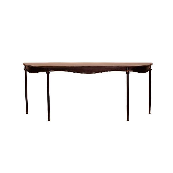 CONSOLLE OXFORD IN FERRO NERO 196X40,5X80 CM