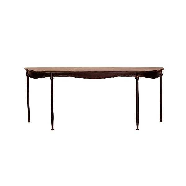 CONSOLLE OXFORD IN FERRO NERO 196X40,5X80 CM
