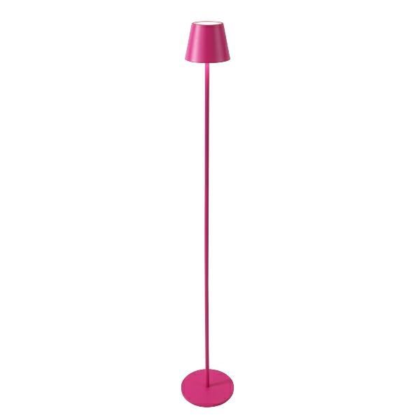 LAMPADA DA TERRA A LED IN MET. MAGENTA 17X113.5CM