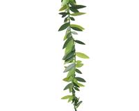 TINSEL GARLAND PVC LEAVES DIA1.50-L500.00CM GREEN