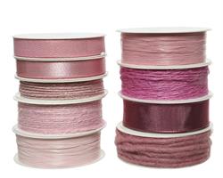 RIBBON POLYESTER L400.00-W0.50-H0.30CM PINK/COLOUR(S)