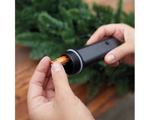 LUCI BATTERIA 96LED L.CALDO 7,1MT FILO NERO OUTDOOR