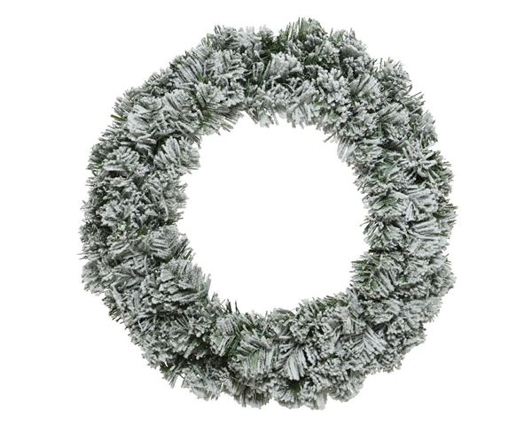 CORONA NATALE IMPERIAL INNEVATA CM Ø35 RAMI 70