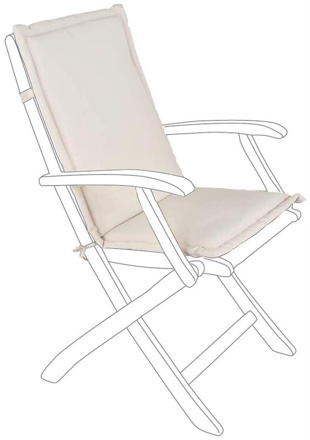 CUSCINO POLY SPUN NATURALE SCHIENALE MEDIO CM.45X94X3H.