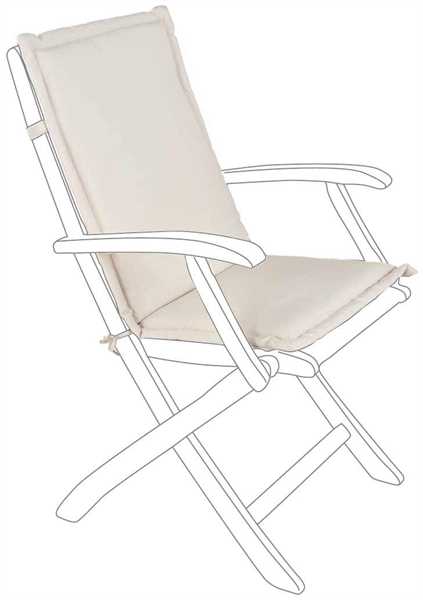 CUSCINO POLY SPUN NATURALE SCHIENALE MEDIO CM.45X94X3H.