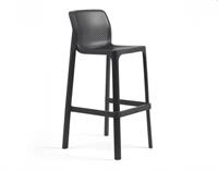 SGABELLO IN POLIPROPILENE NET ANTRACITE CM.49X52X76/102H