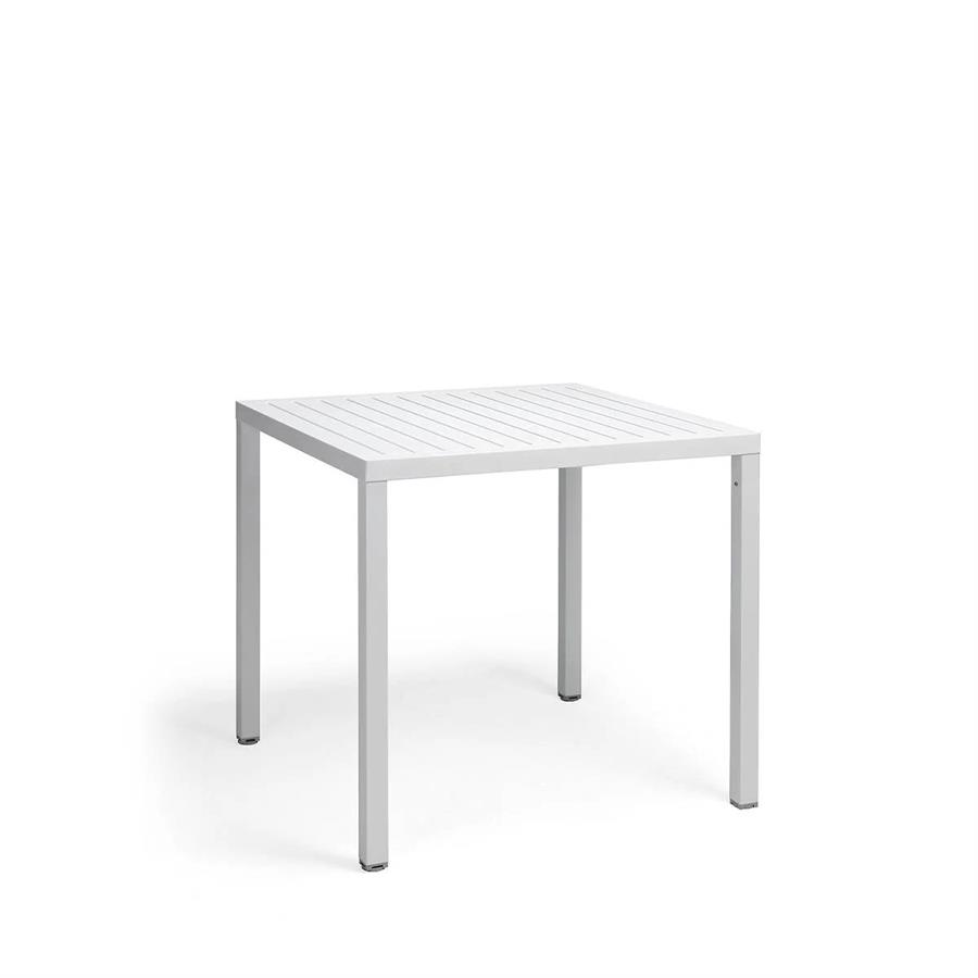 TAVOLO CUBE CM80X80X75,4H. BIANCO