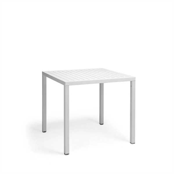 TAVOLO CUBE CM80X80X75,4H. BIANCO