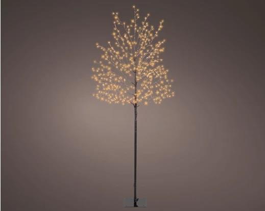 ALBERO NERO 480 MICRO LED L.CALDA CM.D30X150H DA ESTERNO