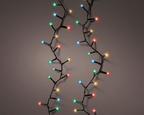 LUCI A BATT. 600LED COMPACT MULTICOLOR 14.9M F.NERO OUTDOOR
