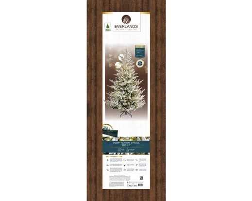 NORWAY SPRUCE SNOWY PRELIT DIA147-H210CM-900L GREEN/WHITE/WA