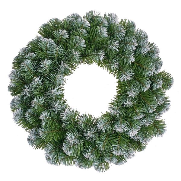 NORTON WREATH GREEN FROSTED TIPS 126 - D60CM