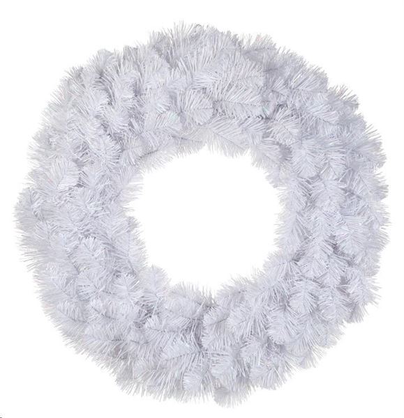 ICELANDIC WREATH WHITE IRIDESCENT TIPS 160 - D60CM