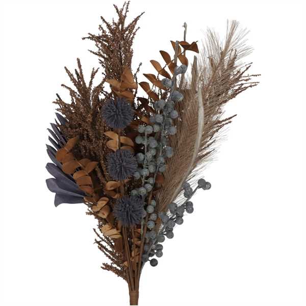 BOUQUET DI FIORI SELVATICI PVC MARRONE 50CM
