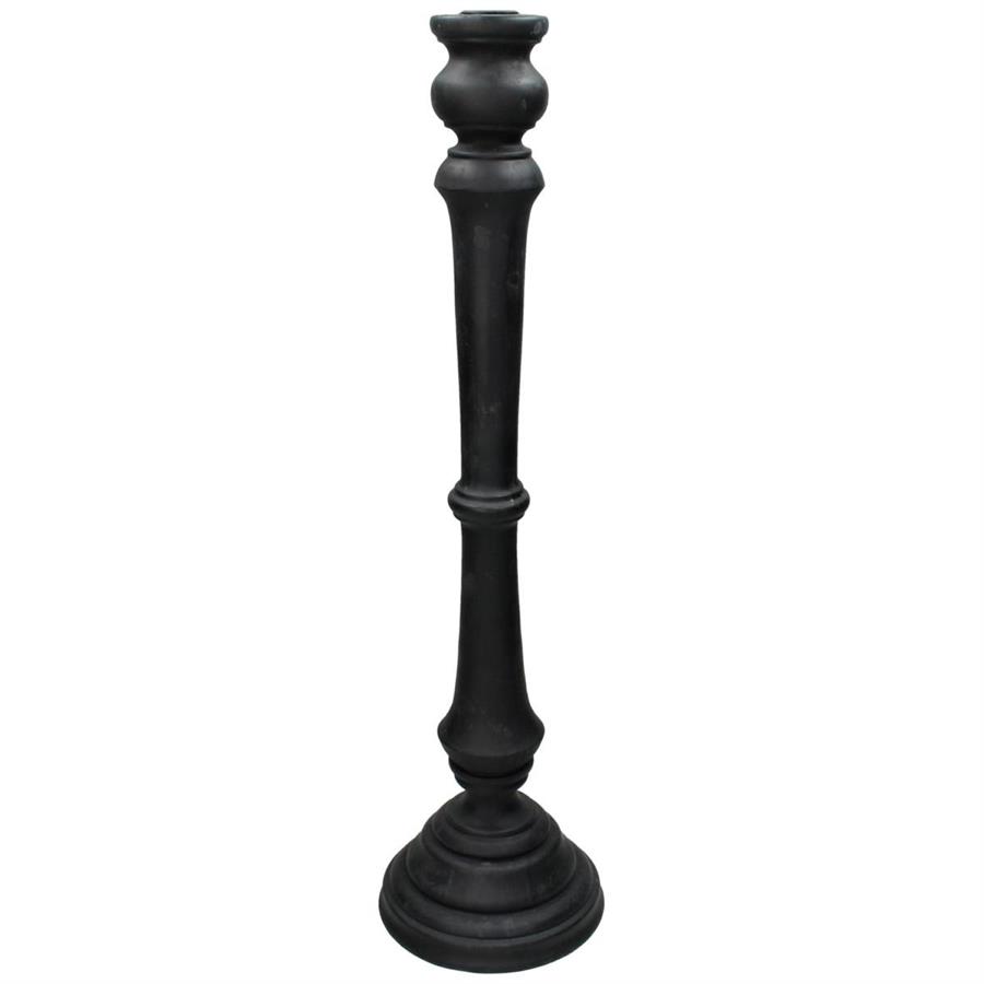 CANDELIERE POLIRESINA NERO 15X15X55CM