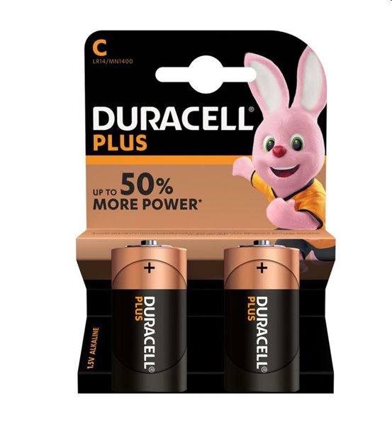 DURACELL PLUS POWER MEZZATORCIA BLISTER 2PZ. MN1400 LR14
