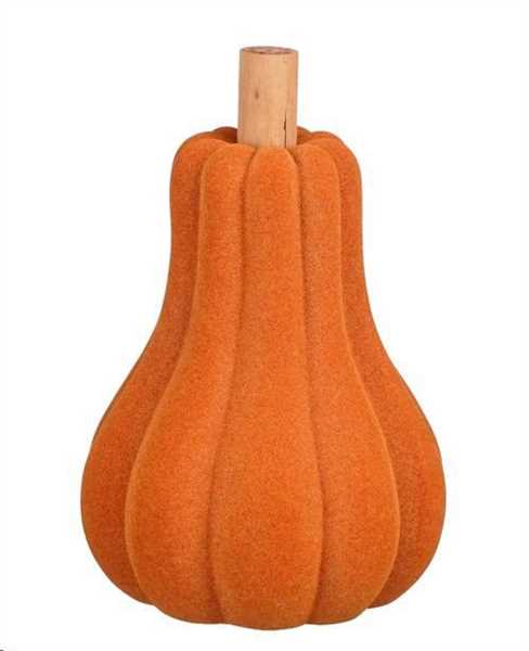 DECORATION PUMPKIN ORANGE - L14,5XW14,5XH20,5CM
