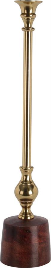 CANDELIERE LEGNO/METALLO 45CM