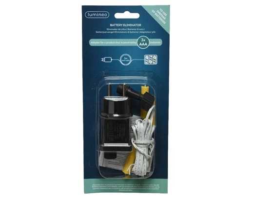 ELIMINATORE DI BATTERIE 1P 3XAAA INDOOR 2,7W C/CAVO 3 MT