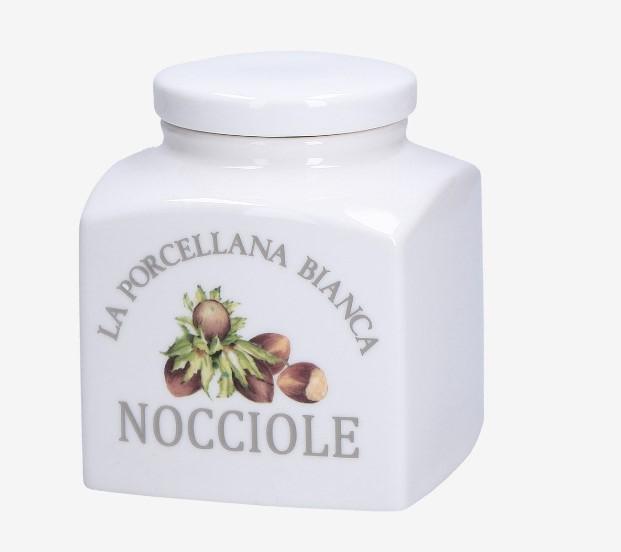BARATTOLO PORCELLANA DECO NOCCIOLE 0,5LT GIFT BOX