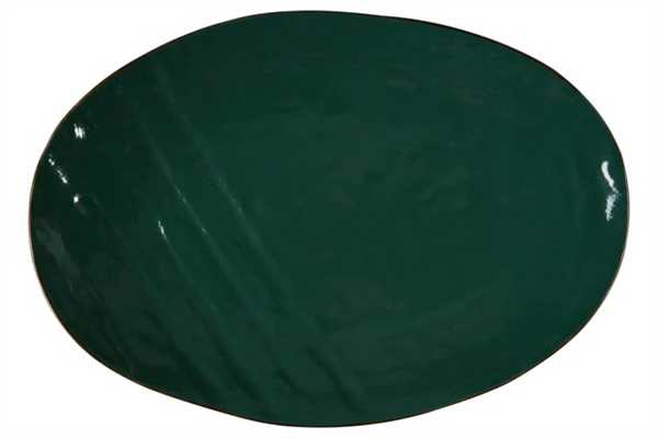 VASSOIO OVALE GRANDE MEDITERRANEO IN GRES VERDE CM.40,5X28