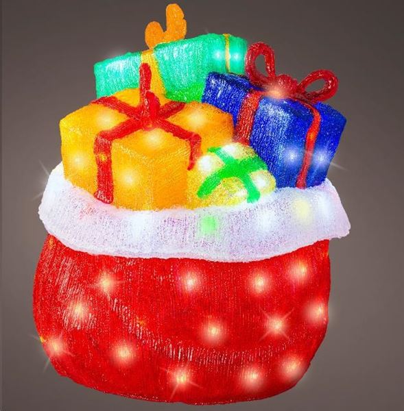 GIFTBOX ILLUM. 100LED BIAN/FRED OUTDOOR D.41-L40.50-W40-H50C