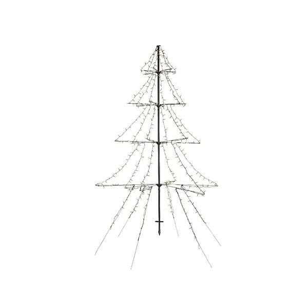 ALBERO NATALE METALLO NERO 1800LED L.CALDA CM H300 OUTDOOR