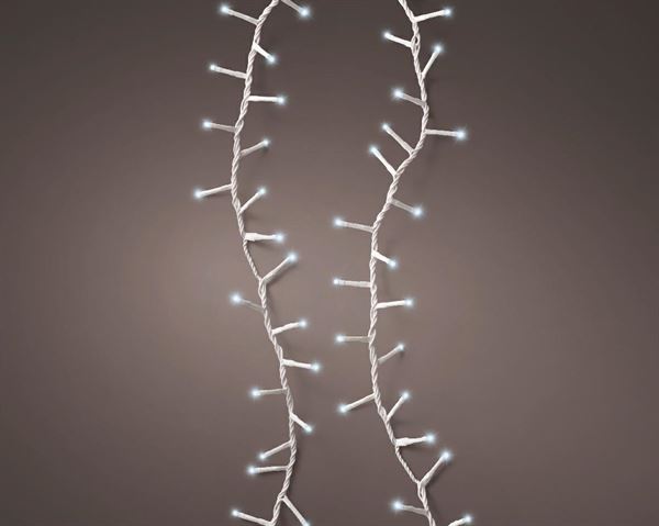CATENA LUCE FREDDA 1000LED COMPACT22,5M FILO BIANC IP44 T+8F