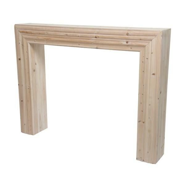 FIRWOOD FIREPLACE 23X144X110CM WHITE WASHED